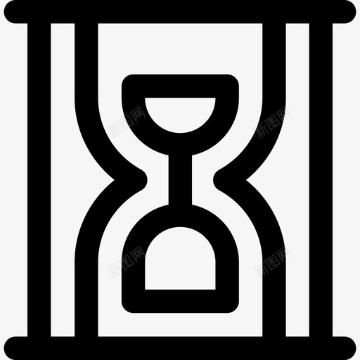 沙漏购物和商业10线性图标svg_新图网 https://ixintu.com 沙漏 线性 购物和商业10