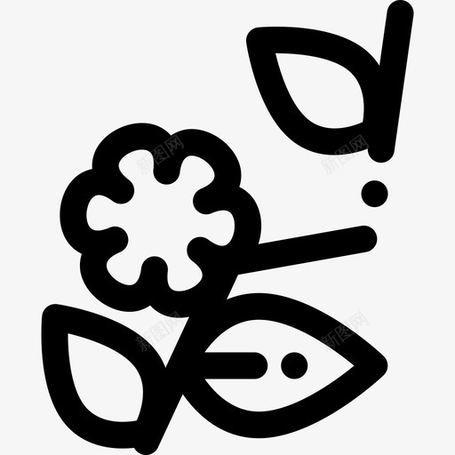 花春季10线形图标svg_新图网 https://ixintu.com 春季10 线形 花