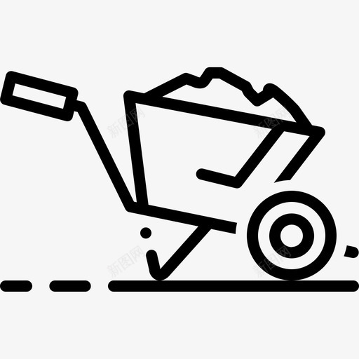 手推车运输工具图标svg_新图网 https://ixintu.com 手推车 运输工具