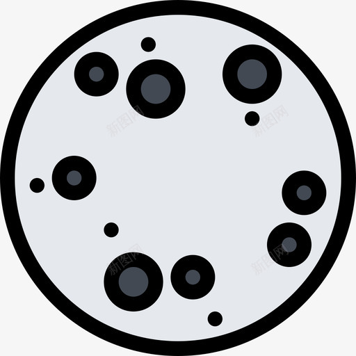 水星太空与科学2颜色图标svg_新图网 https://ixintu.com 太空与科学2 水星 颜色