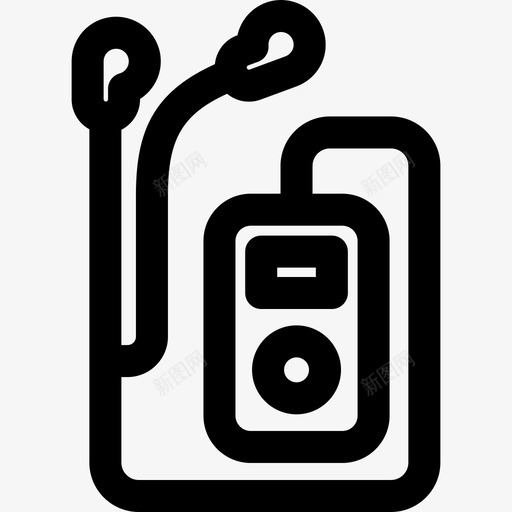 Mp3健康和水疗2线性图标svg_新图网 https://ixintu.com Mp3 健康和水疗2 线性