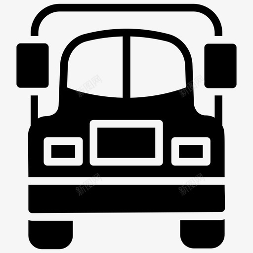 公共汽车长途汽车公共交通图标svg_新图网 https://ixintu.com 公共交通 公共汽车 旅行 车辆 运输字形图标 长途汽车