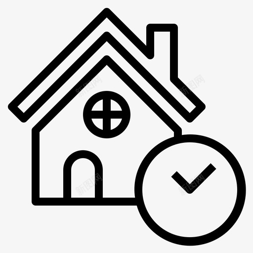 租金日期到期日图标svg_新图网 https://ixintu.com 到期日 房地产 房子 日期 时间表 租金