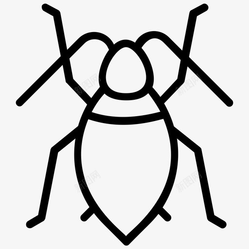 蚜虫绿蝇昆虫图标svg_新图网 https://ixintu.com 害虫 昆虫 昆虫线图标 绿蝇 蚜虫