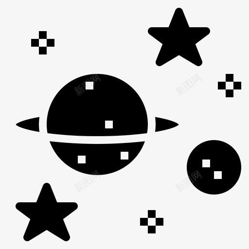 太空教育行星土星科学教育图标svg_新图网 https://ixintu.com 太空教育行星土星科学教育