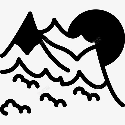 山风景29填充图标svg_新图网 https://ixintu.com 填充 山 风景29