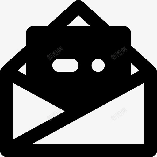 邮件对话2实心图标svg_新图网 https://ixintu.com 实心 对话2 邮件