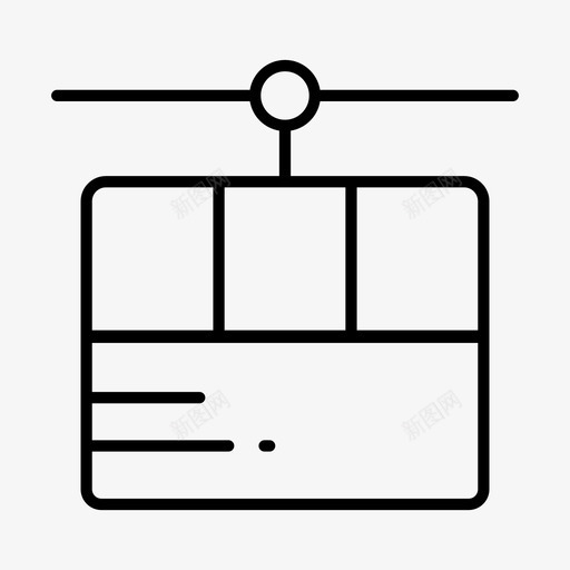 缆车运输车辆图标svg_新图网 https://ixintu.com 缆车 车辆 运输