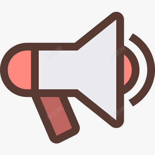 扩音器商业图标2彩色svg_新图网 https://ixintu.com 商业图标2 彩色 扩音器