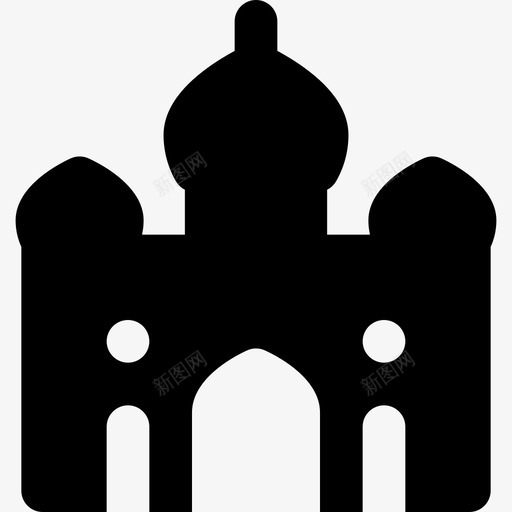 泰姬陵印度7填充图标svg_新图网 https://ixintu.com 印度7 填充 泰姬陵