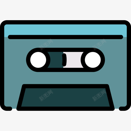 音乐播放器通信与媒体3线性颜色图标svg_新图网 https://ixintu.com 线性颜色 通信与媒体3 音乐播放器