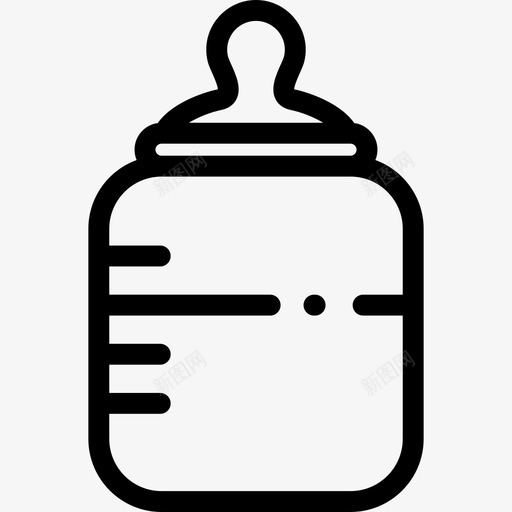 喂食器婴儿22直线型图标svg_新图网 https://ixintu.com 喂食器 婴儿22 直线型