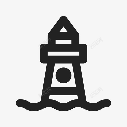 灯塔浮标船图标svg_新图网 https://ixintu.com 浮标 灯塔 船 运输