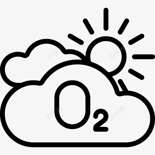 氧气生态学19线性图标svg_新图网 https://ixintu.com 氧气 生态学19 线性