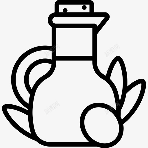 橄榄油意大利直列图标svg_新图网 https://ixintu.com 意大利 橄榄油 直列