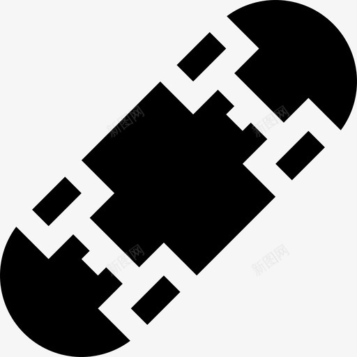 滑板冒险运动5填充图标svg_新图网 https://ixintu.com 冒险运动5 填充 滑板