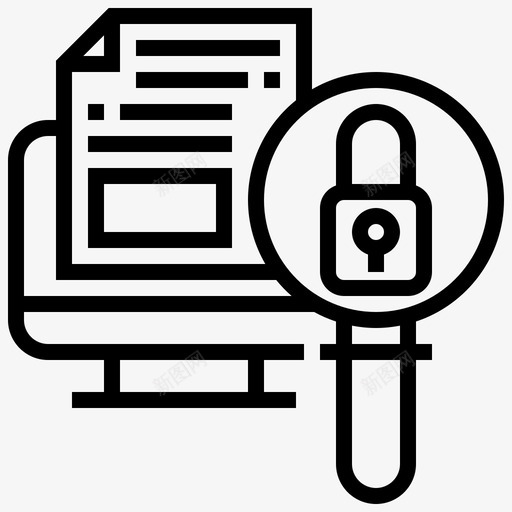 数据访问密钥保护图标svg_新图网 https://ixintu.com 保护 安全 密钥 数据安全线 数据访问