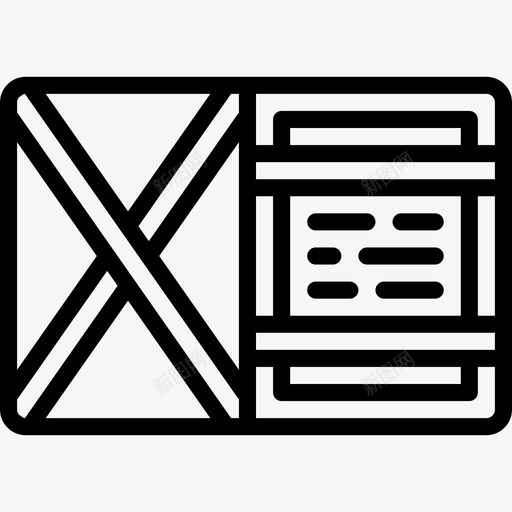 钱包男士配件2线性图标svg_新图网 https://ixintu.com 男士配件2 线性 钱包