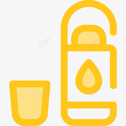 水露营9黄色图标svg_新图网 https://ixintu.com 水 露营9 黄色
