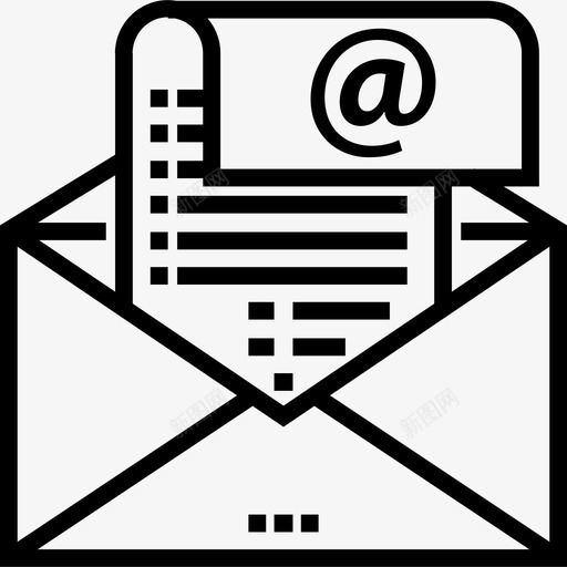 发票业务20直线图标svg_新图网 https://ixintu.com 业务20 发票 直线