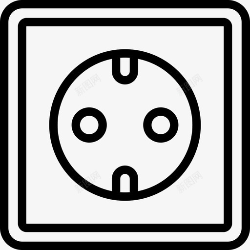 插座生态19线性图标svg_新图网 https://ixintu.com 插座 生态19 线性