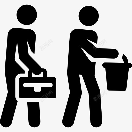 工人工厂象形图填充图标svg_新图网 https://ixintu.com 填充 工人 工厂象形图