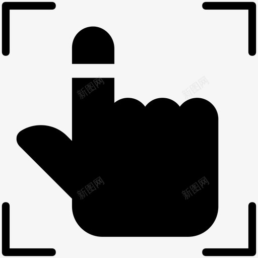 指纹扫描仪生物识别读取器点击图标svg_新图网 https://ixintu.com 互联网安全标志图标 指纹扫描仪 指纹读取器 指纹锁 点击 生物识别读取器