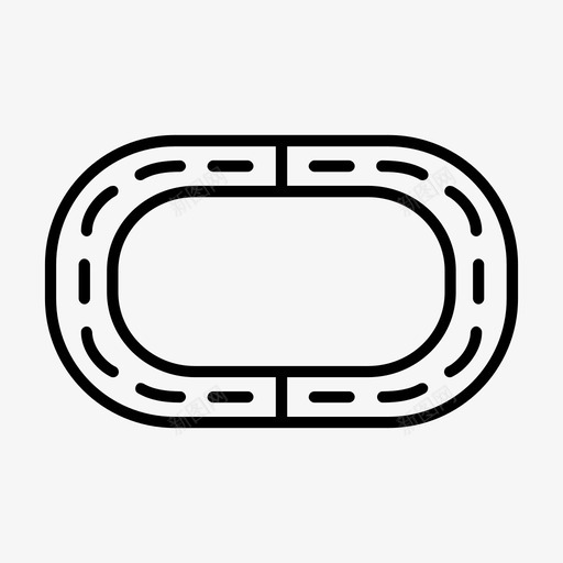 赛道圆圈自行车图标svg_新图网 https://ixintu.com 圆圈 环路 自行车 赛车 赛道