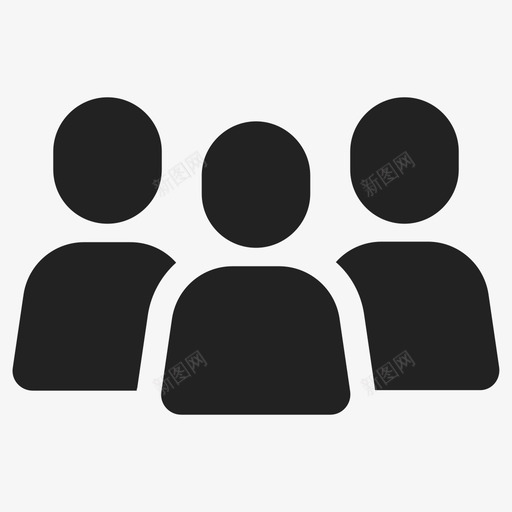社区团体成员图标svg_新图网 https://ixintu.com 人员 团体 团队 成员 社区