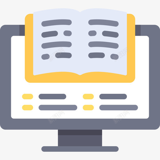 电子书电子学习3平淡图标svg_新图网 https://ixintu.com 平淡 电子书 电子学习3