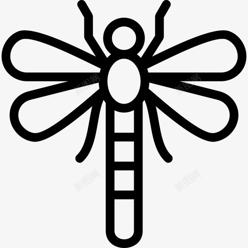 蜻蜓梅花尾翡翠图标svg_新图网 https://ixintu.com 小贩 昆虫 梅花尾 翡翠 虫子轮廓 蜻蜓