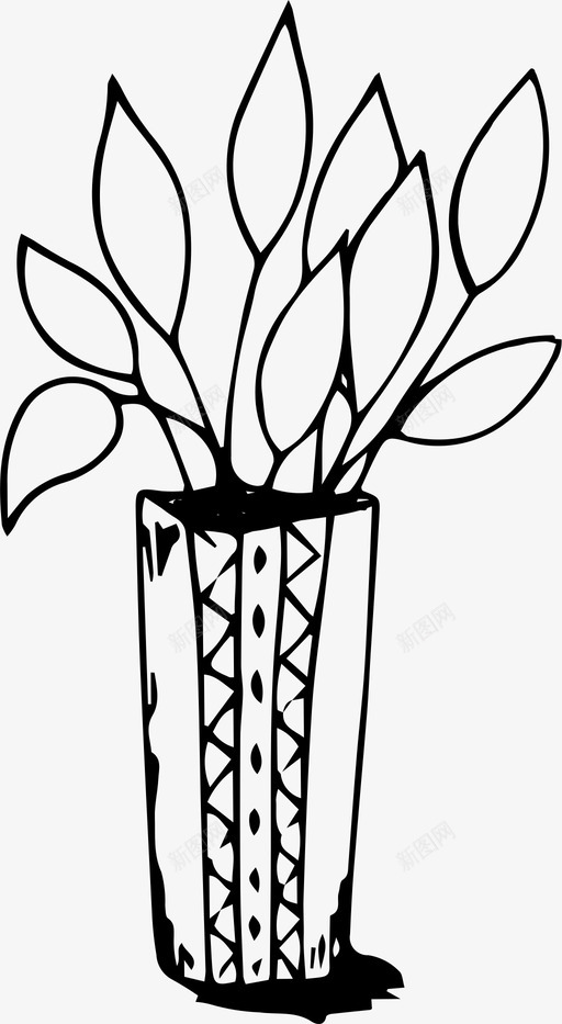 家里的花花盆花园图标svg_新图网 https://ixintu.com 家里的花 植物 花园 花盆