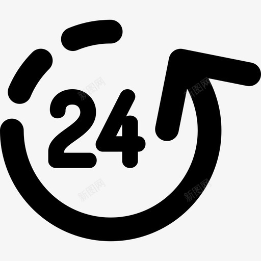 24小时配送7次已满图标svg_新图网 https://ixintu.com 24小时 已满 配送7次