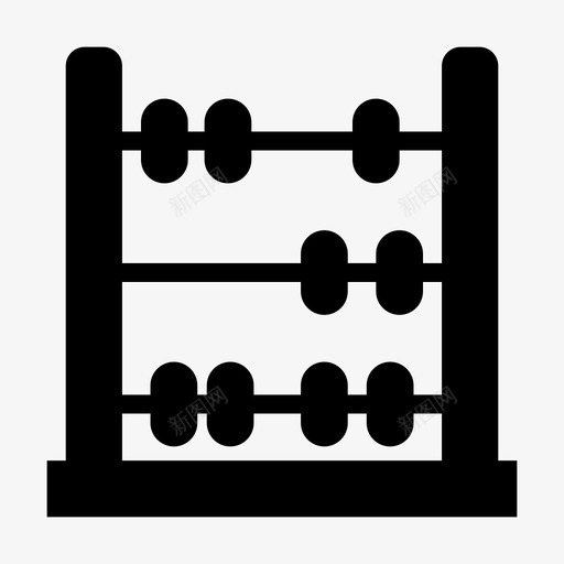 算盘计算器计算图标svg_新图网 https://ixintu.com 教育 数学 算盘 计算 计算器