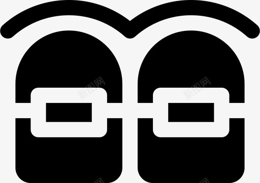 牙齿牙套口腔图标svg_新图网 https://ixintu.com 口腔 牙医填充 牙套 牙齿 矫正