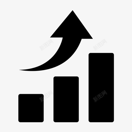 财务分析业务图标svg_新图网 https://ixintu.com 业务 分析 增长 统计 财务 销售