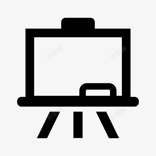 学校教学黑板1个黑板图标svg_新图网 https://ixintu.com 1个黑板 学校 教学黑板
