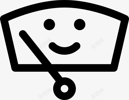 情感汽车挡风玻璃图标svg_新图网 https://ixintu.com 快乐 情感 挡风玻璃 擦拭 汽车