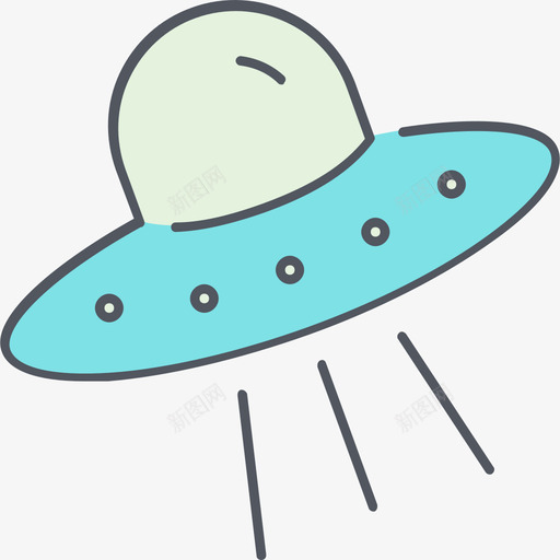 不明飞行物太空17彩色图标svg_新图网 https://ixintu.com 不明飞行物 太空17 彩色