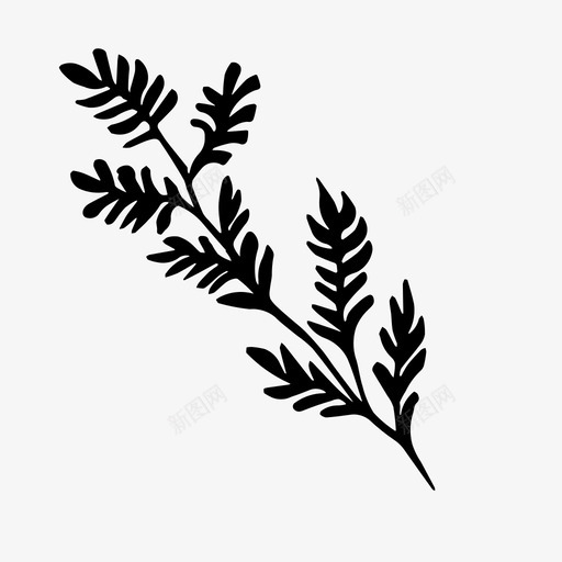 叶草绿叶植物图标svg_新图网 https://ixintu.com 叶草 植物 绿叶