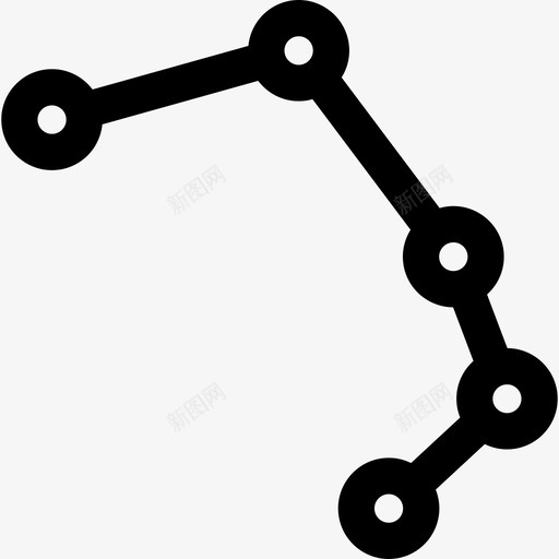 星座天文学直线图标svg_新图网 https://ixintu.com 天文学 星座 直线