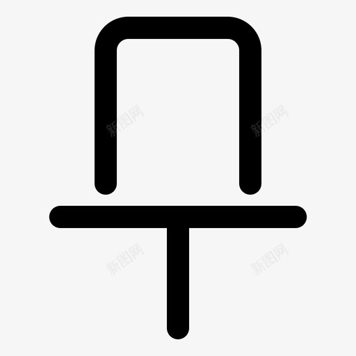pin书签office图标svg_新图网 https://ixintu.com office pin save 书签 工具 简单用户界面