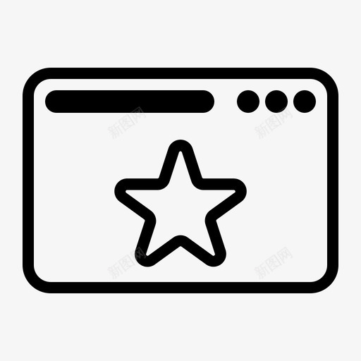 星形桌面收藏夹图标svg_新图网 https://ixintu.com dekstop like web 收藏夹 星形 桌面