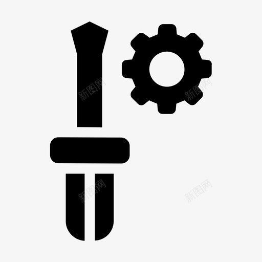 螺丝刀工具劳工标志图标svg_新图网 https://ixintu.com 劳工标志 工具 螺丝刀