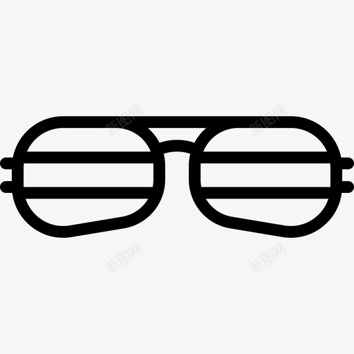 太阳镜男士配件2直线型图标svg_新图网 https://ixintu.com 太阳镜 男士配件2 直线型