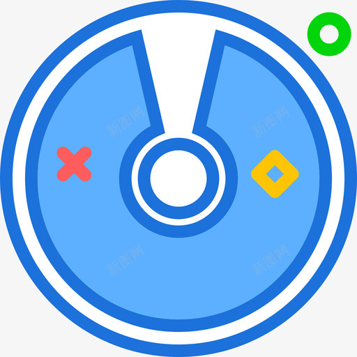 激光唱盘tech2线性彩色图标svg_新图网 https://ixintu.com tech2 激光唱盘 线性彩色