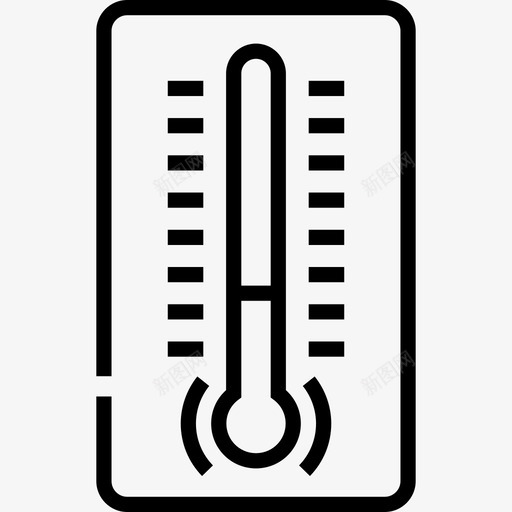 温度计秋季6线性图标svg_新图网 https://ixintu.com 温度计 秋季6 线性