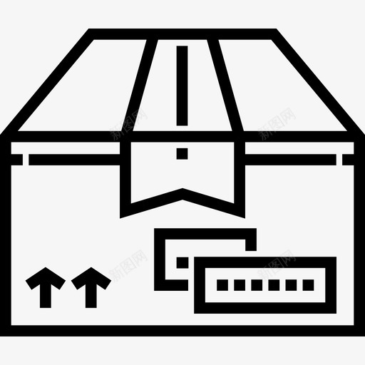 存储箱共用2个线性图标svg_新图网 https://ixintu.com 共用2个 存储箱 线性