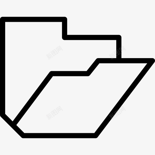 文件夹平面工具7线性图标svg_新图网 https://ixintu.com 平面设计工具7 文件夹 线性