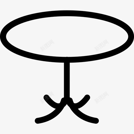 桌子家用电器和家具直线型图标svg_新图网 https://ixintu.com 家用电器和家具 桌子 直线型